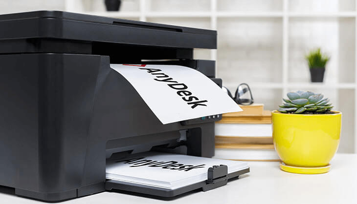 Remote Printing mit AnyDesk